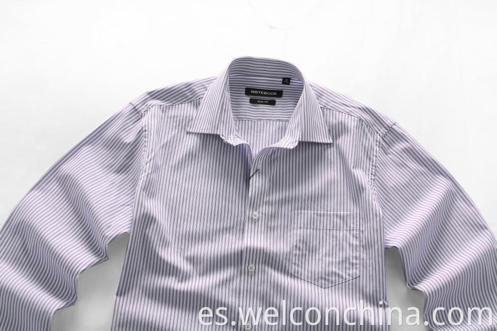 Men Slim Striped Shirt Jpg